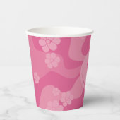 スマイル – ピンク 紙コップ (正面)