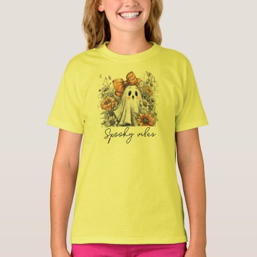 スマイル フラワー ガールズ・ボーイズTシャツ Tシャツ (正面)