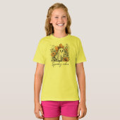 スマイル フラワー ガールズ・ボーイズTシャツ Tシャツ (正面フル)
