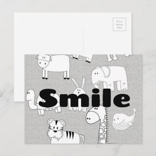 スマイル ポストカード (正面/裏面)