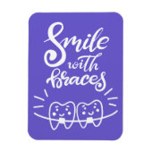 スマイル(中かっこ) |笑顔の歯 マグネット (縦)