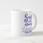 スマイル（中括弧付き）|笑顔の歯 ジャンボコーヒーマグカップ (正面右)