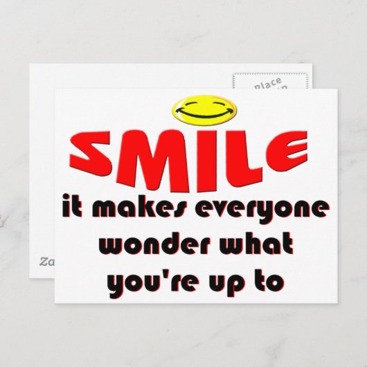 スマイル-人々にまであなたの何を疑問に思わせます ポストカード (正面/裏面)