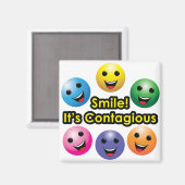 スマイル!伝染性 – 磁石 (正面/裏面)