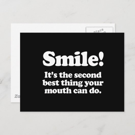 スマイル。口の中で最高のも二つ目だ ポストカード (正面/裏面)