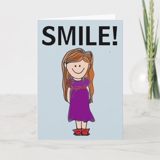スマイル!女の子の誕生日カード カード (正面)