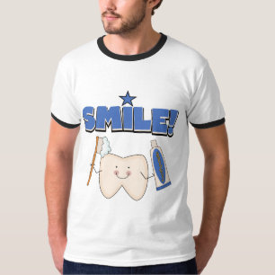 スマイル-歯のTシャツおよびギフト Tシャツ