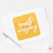 スマイル（毎日） スクエアシール (封筒)
