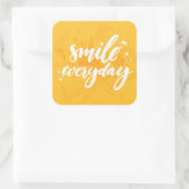 スマイル（毎日） スクエアシール (バッグ)