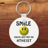 スマイル、無神論者に会ったばかりだ。 キーホルダー (正面)