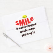 スマイル-疑問に思人々の目標を達成 ラウンドシール (封筒)