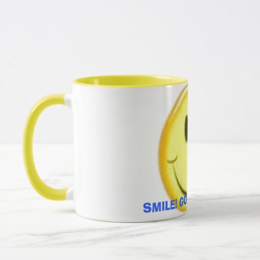 スマイル! 神は愛します!! マグカップ (左)