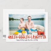 スマイル*笑い声*裏写真で笑い声 シーズンカード (正面/裏面)