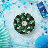 スマイル – 緑、クリーム、黒 ペーパーボウル (パーティー)