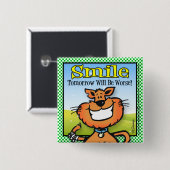 スマイル 缶バッジ (正面&裏面)