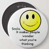 スマイル 缶バッジ (正面&裏面)