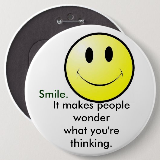 スマイル 缶バッジ (正面&裏面)
