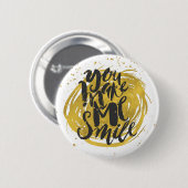 スマイル 缶バッジ (正面&裏面)