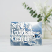 スマイル、自由の数。 ポストカード (スタンド正面)