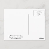 スマイル、自由の数。 ポストカード (裏面)