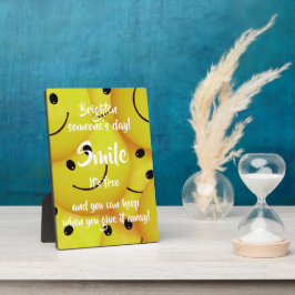 スマイル、親切を奨励する フォトプラーク