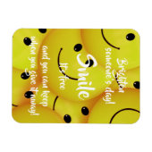 スマイル、親切を奨励する マグネット (横)