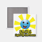 スマイル!部屋を明るくする – マグネット (正面/裏面)