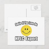 スマイル...HPLCの専門家を愛する ポストカード (正面/裏面)