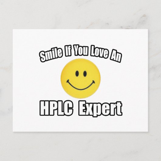 スマイル...HPLCの専門家を愛する ポストカード (正面)