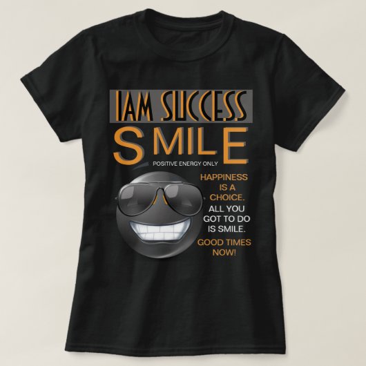 スマイル Tシャツ (デザイン正面)