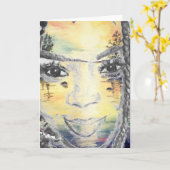 スマイルa日 – カー空白のド カード (黄色い花)