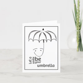 スマイルBe Your Umbrellaノートカード カード