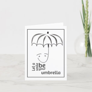 スマイルBe Your Umbrellaノートカード カード