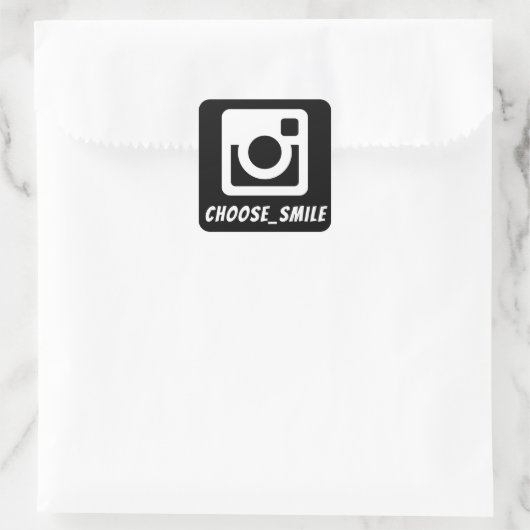 スマイルinstaの選択 スクエアシール (バッグ)