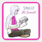 スマイルIt's Sunnah - Stickers スクエアシール (正面)