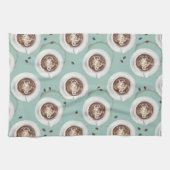 スマイルIt's Time for Coffee – チョックミント キッチンタオル (横)