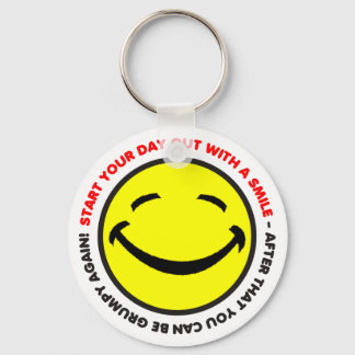 スマイルKeychainで一日を始める キーホルダー