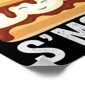 スマイルS'moreアウトドアおもしろいキャンピングラバーズギフト ポスター (角)