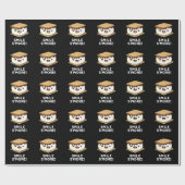 スマイルSwerおもしろい甘いフードプンダークBG ラッピングペーパー (フラット)