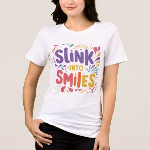 スマイルTシャツにリンク トライブレンドTシャツ