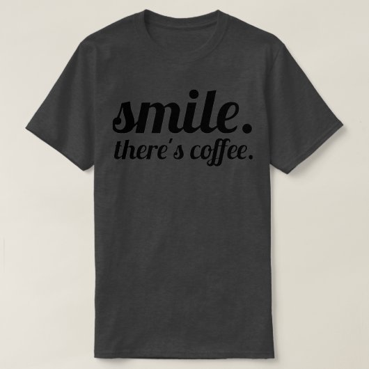 スマイルTherex27sコーヒー Tシャツ (デザイン正面)