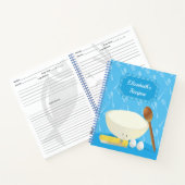 スマイ図解入りの、写真付きのリング料理成分名レシピ ノートブック (内部)