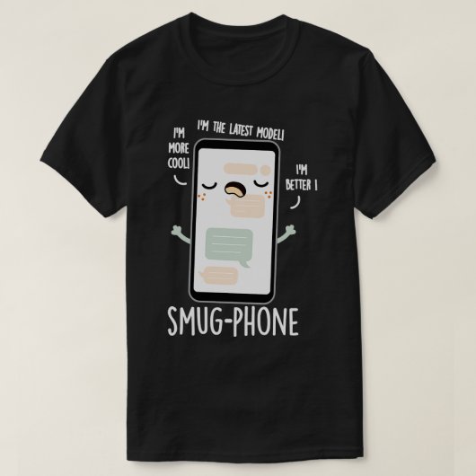 スマグフォンおもしろい携帯のパンス Tシャツ (デザイン正面)