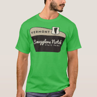 スマグラーズノッチ州パークバーモントウェルカムサイン Tシャツ