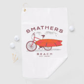 スマザービーチ鍵ウエストヴィンテージビーチサーフィン ゴルフタオル (インサイチュ)