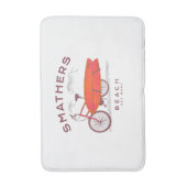 スマザービーチ鍵ウエストヴィンテージビーチサーフィン バスマット (正面縦)