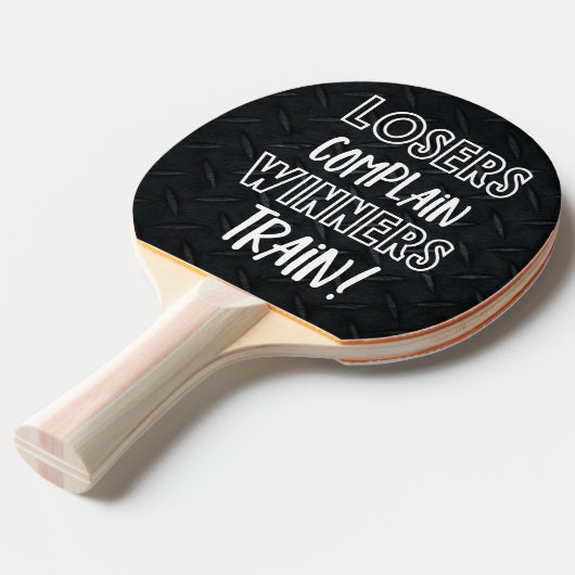 スマックおもしろいトーク勝者の列車敗者が文句を言う 卓球ラケット (正面アングル)