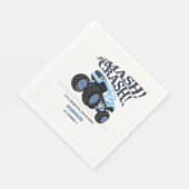 スマッシュクラッシュモダン – ブルーモンスタートラック誕生日 スタンダードランチョンナプキン (角)