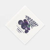 スマッシュクラッシュ – パープルモダンモンスタートラック誕生日 スタンダードランチョンナプキン (角)