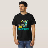 「スマッシュ炸裂!」ピックルボールTシャツ Tシャツ (正面フル)
